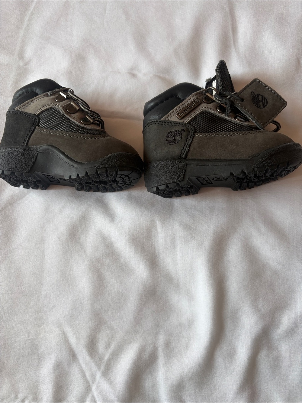 Timberland Kids Gray and Black Outdoor Boots